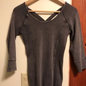 Free People heathered grey top